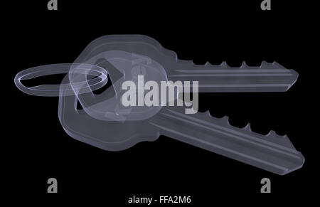 Xray de porte clés Banque D'Images