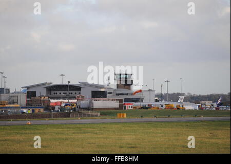 L'aéroport de Leeds Bradford. West Yorkshire, UK. Banque D'Images