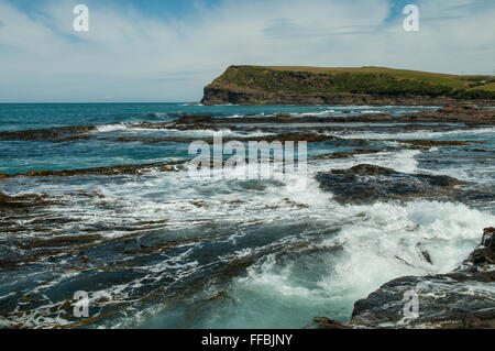 Curio Bay, le Sud, Catlins Otago, Nouvelle-Zélande Banque D'Images