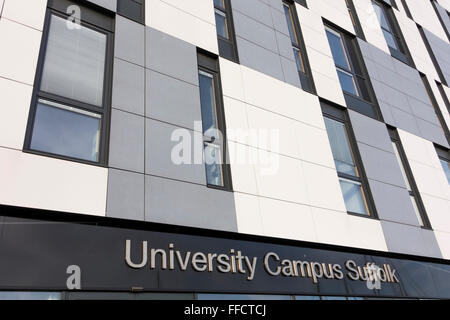 University Campus Suffolk bâtiment principal, Ipswich, Suffolk, UK Banque D'Images