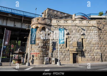 Branko's Pont sur la Save à Belgrade, Serbie Banque D'Images