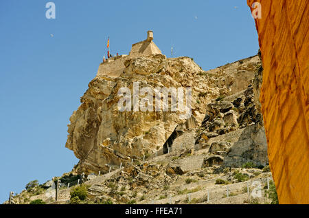 Château de Santa Barbara (Castillo de Santa Barbara) ALICANTE ESPAGNE Banque D'Images