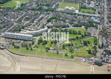 Une vue aérienne de Fort Gardens à Gravesend, Kent Banque D'Images