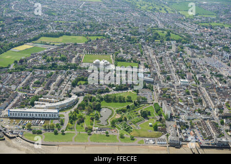 Une vue aérienne de Fort Gardens à Gravesend, Kent Banque D'Images