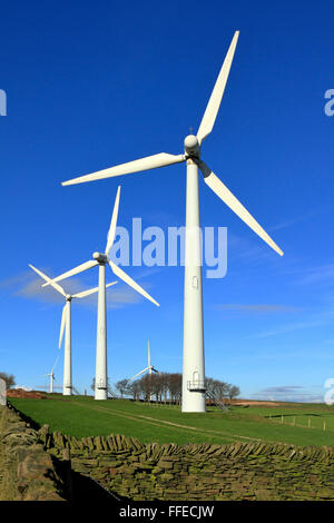 Royd Moor Wind Farm, Penistone près de Barnsley, South Yorkshire, Angleterre, Royaume-Uni. Banque D'Images