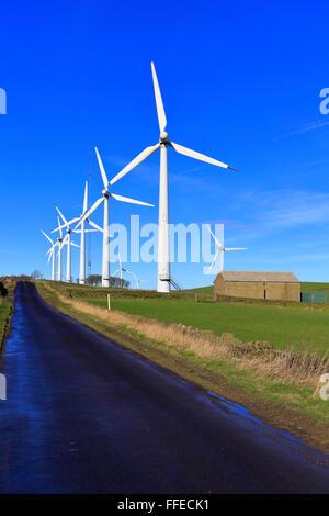 Royd Moor Wind Farm, Penistone près de Barnsley, South Yorkshire, Angleterre, Royaume-Uni. Banque D'Images