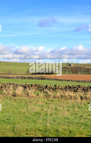 Royd Moor Wind Farm, Penistone près de Barnsley, South Yorkshire, Angleterre, Royaume-Uni. Banque D'Images