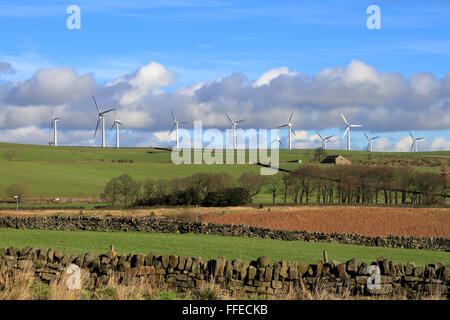 Royd Moor Wind Farm, Penistone près de Barnsley, South Yorkshire, Angleterre, Royaume-Uni. Banque D'Images