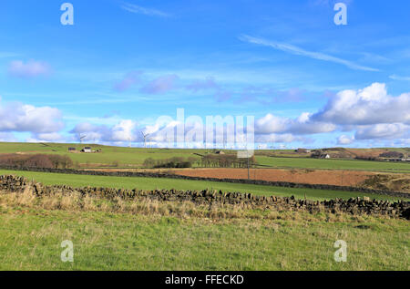 Royd Moor Wind Farm, Penistone près de Barnsley, South Yorkshire, Angleterre, Royaume-Uni. Banque D'Images