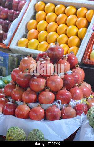 Mumbai, Inde - le 19 octobre 2015 - Les fruits et légumes sur le marché indien à Mumbai Banque D'Images