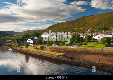 Le village de Helmsdale - Sutherland, de l'Écosse. Banque D'Images