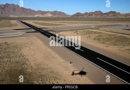 La piste principale à Boulder City Municipal Airport à proximité de Las Vegas, Nevada, USA Banque D'Images