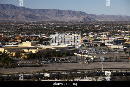 La ville de Las Vegas, à l'écart de la rue principale, Nevada, USA Banque D'Images