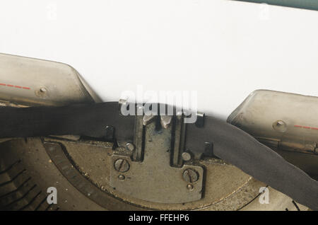 Libre à la machine à écrire ancienne rétro Banque D'Images