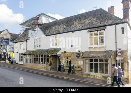 The White Hart Inn Hôtel et restaurant dans la ville de Cotswolds, Gloucestershire Winchcombe Banque D'Images