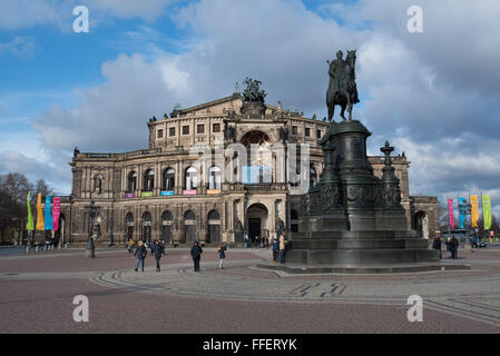 Dresden Semperoper Banque D'Images