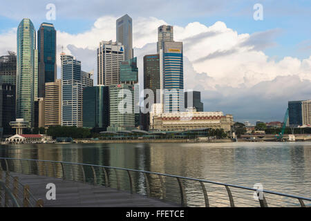 Le centre-ville du quartier financier central, Singapour Banque D'Images