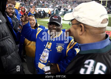 Football et état SH Pop Warner Nat' assister à la NFC East champions Div 26 Déc 2015 vs Redskins Eagles de Philadelphie de jeu Banque D'Images