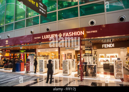 L'aéroport Changi de Singapour, Banque D'Images