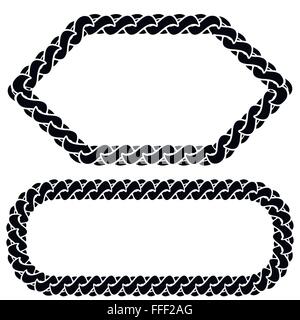 Deux cadres de la chaîne Illustration de Vecteur