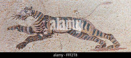 Mosaïque dans la maison de Dionysos (4e siècle), Paphos, Chypre Banque D'Images