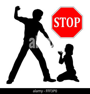 Stop Child abuse Banque D'Images