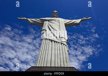 La statue du Christ Rédempteur au sommet du Corcovado, Rio de Janeiro, Brésil