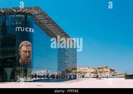 Marseille, France - 30 juin 2015 : MUCEM, Musée des civilisations de l'Europe et de la Méditerranée. Banque D'Images