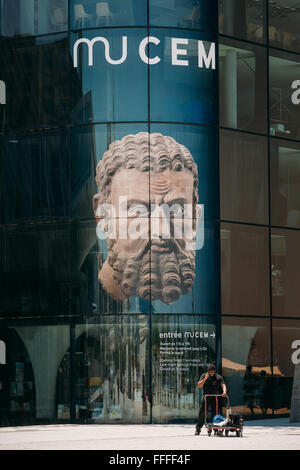 Marseille, France - 30 juin 2015 : MUCEM, Musée des civilisations de l'Europe et de la Méditerranée. Banque D'Images