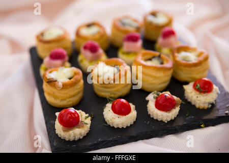 Tarte Buffet starter Banque D'Images