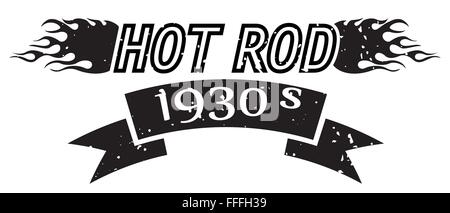 Logo de Hot Rod Illustration de Vecteur