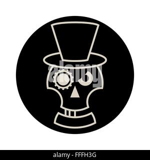 Tête de cylindre Hat Illustration de Vecteur