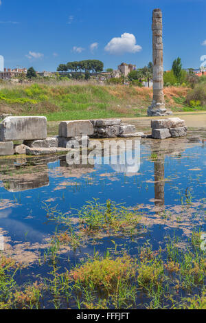 Ruines du temple d'Artémis, Ephèse, Selcuk, Izmir, Turquie Province Banque D'Images