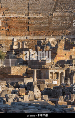 Ruines de l'ancienne Ephèse, Selcuk, Izmir, Turquie Province Banque D'Images