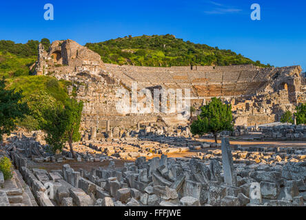 Ruines de l'ancienne Ephèse, Selcuk, Izmir, Turquie Province Banque D'Images