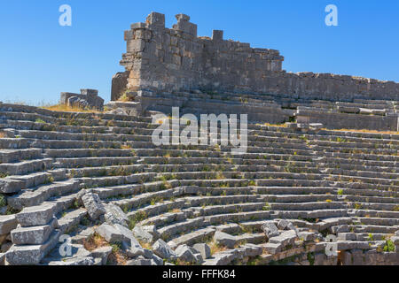 Théâtre, ruines de l'antique Xanthos, Antalya Province, Turkey Banque D'Images