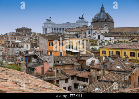 Les toits de Rome, Italie. Banque D'Images