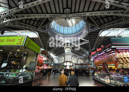 Mercado Central, Valencia Espagne Banque D'Images