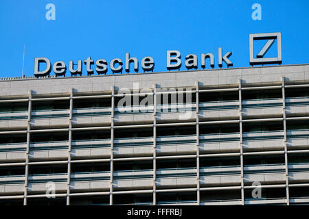 Markennamen : la "Deutsche Bank", Berlin. Banque D'Images