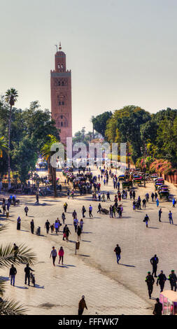 Mosquée de la koutoubia, Marrakech, Banque D'Images