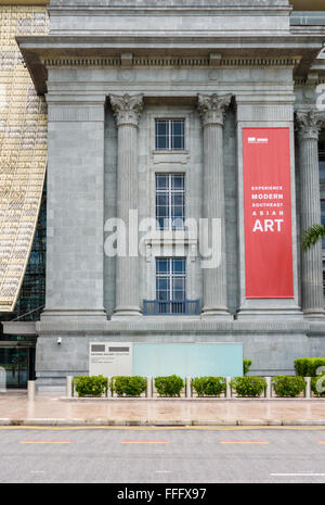 La Galerie Nationale Singapour situé dans la Cour suprême du patrimoine et bâtiments de l'Hôtel de Ville, Singapour Banque D'Images