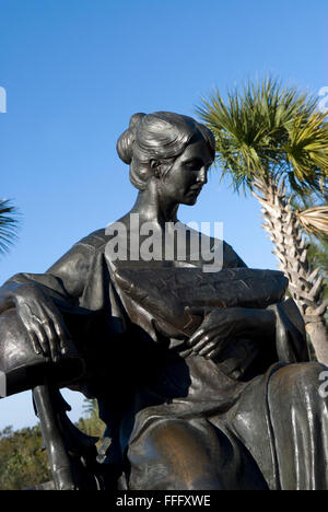 Sculpture Femme deuil Mt. Monument commémoratif de guerre agréable en Caroline du Sud USA Banque D'Images