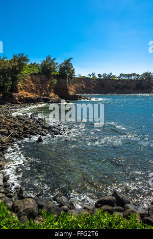 La côte le long de Big Island, Hawaii Banque D'Images