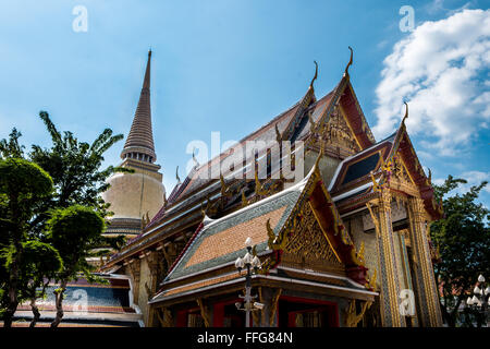 Wat ratchabophit sathit maha simaram,Bangkok,Thaïlande. Banque D'Images