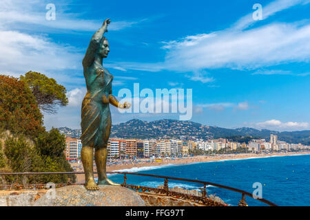 Lloret de Mar, sur la Costa Brava, Catalogne, Espagne Banque D'Images