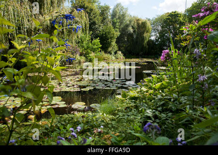 Jardin de Claude Monet giverny departement eure france europe Banque D'Images