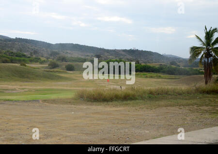 Obstacle latéral golf gtmo Guantanamo Bay, Cuba Banque D'Images