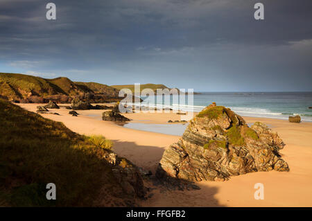 Plage de Sango à Durness en Ecosse. Banque D'Images