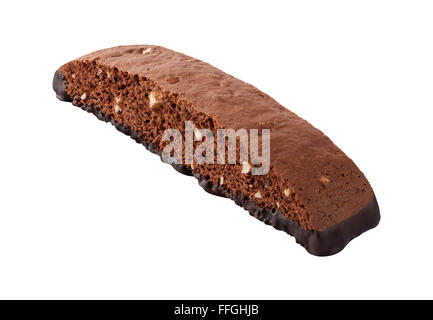 Biscottes aux amandes au chocolat noir Banque D'Images