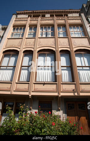 L'Hôtel van Eetvelde, avenue Palmerston par Horta, Bruxelles, Belgique Banque D'Images